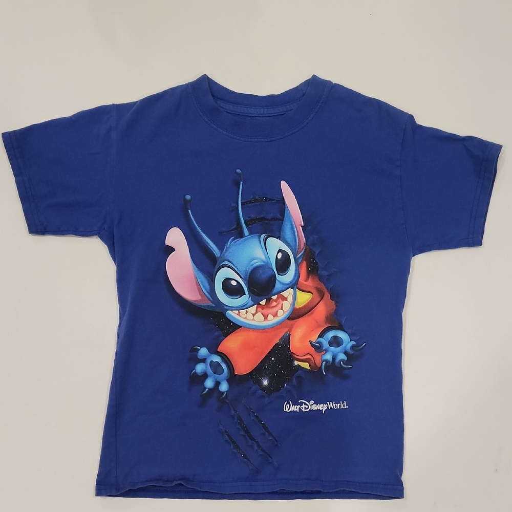 Dinsey Stitch VINTAGE Hanes Blue Kids T-Shirt with